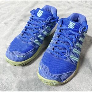 K-Swiss Tennis Shoes Womens Size 8 Blue Aqua Seamfree Tech DuraWrap‎ Court